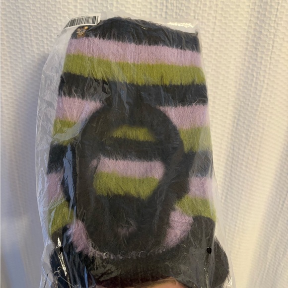 Striped Fuzzy Kids Balaclava - Picture 3 of 3